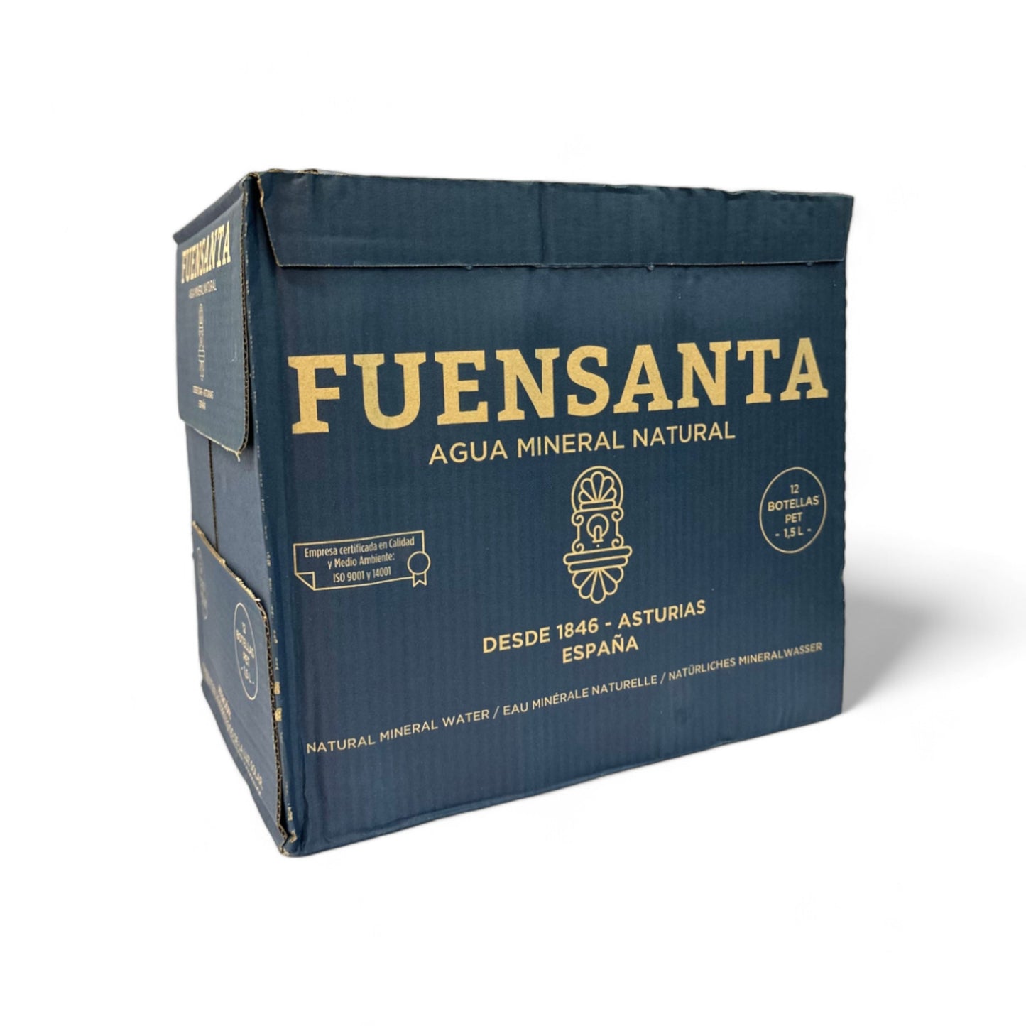 Caja de Agua Mineral Sin Gas, PET, 1.5L, 12 pzs