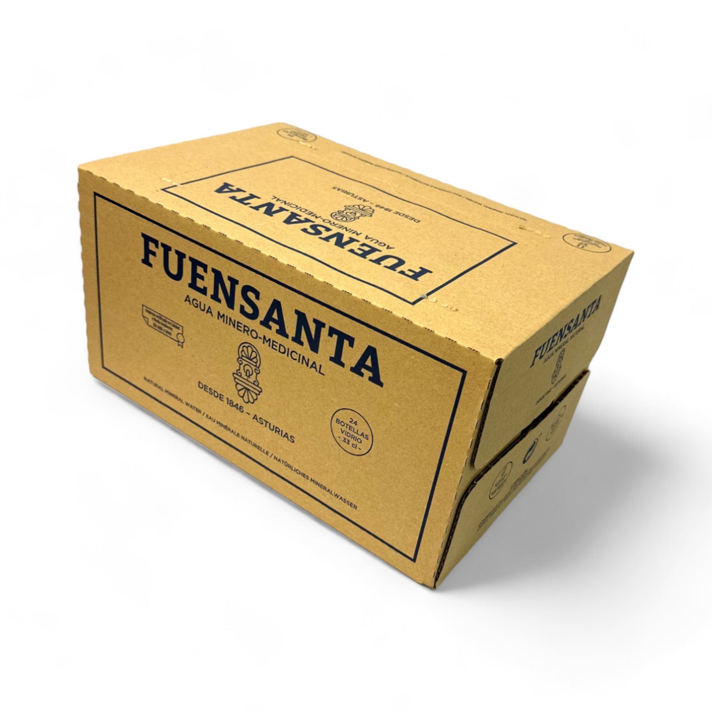 Caja de Agua Mineral Sin Gas Vidrio, 330ml, 24 pzs