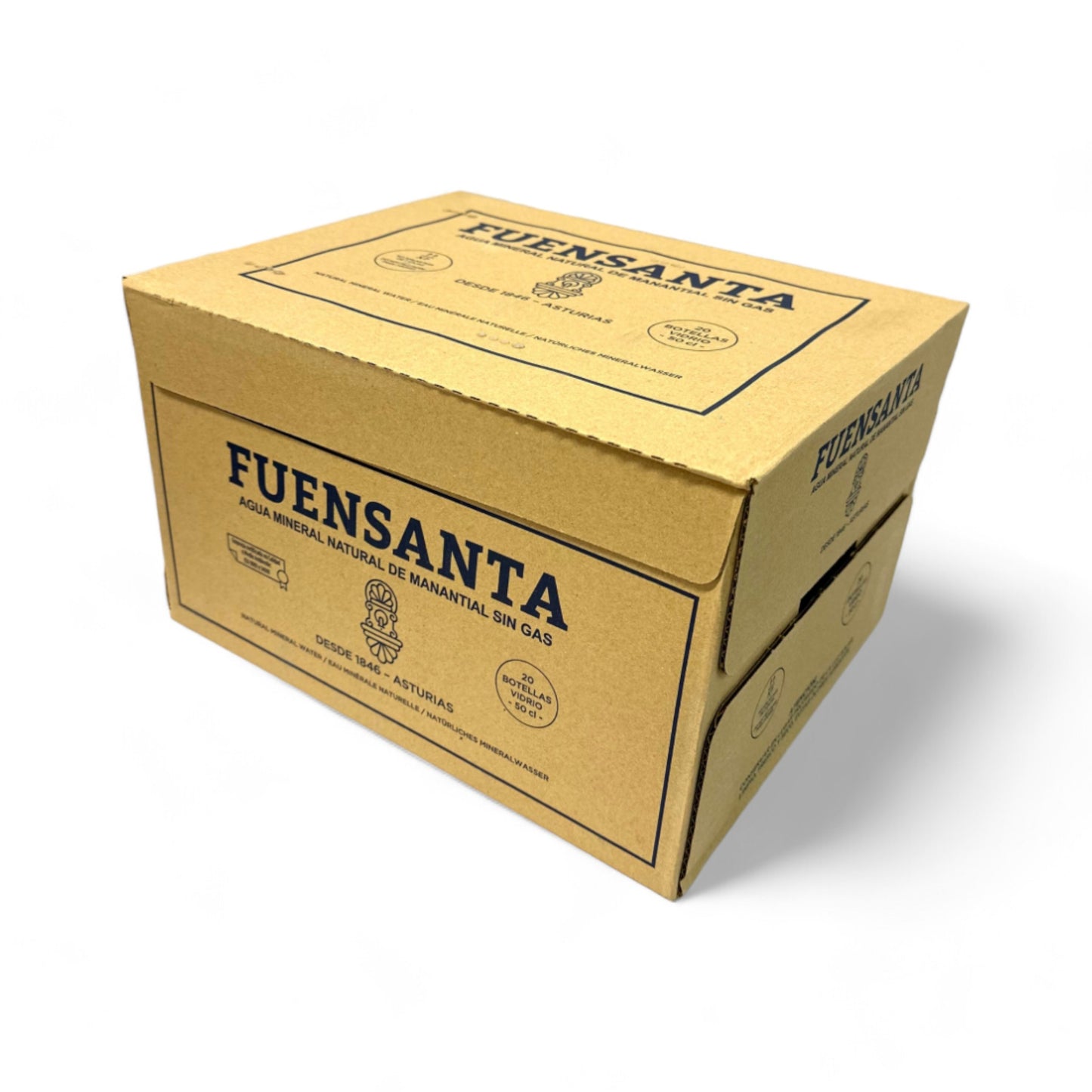 Caja de Agua Mineral Sin Gas Vidrio 500 ml, 20 pzs