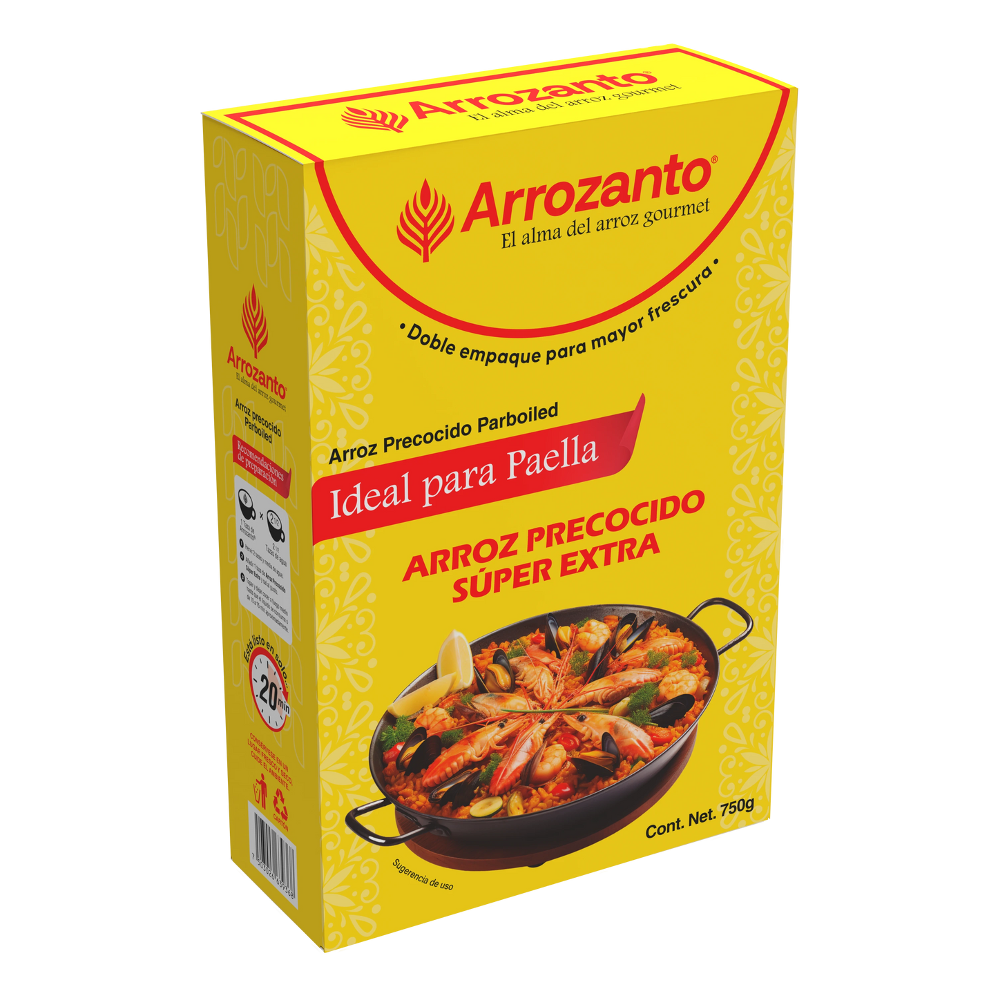 Arroz Precocido Súper Extra, Ideal para Paella, Arrozanto
