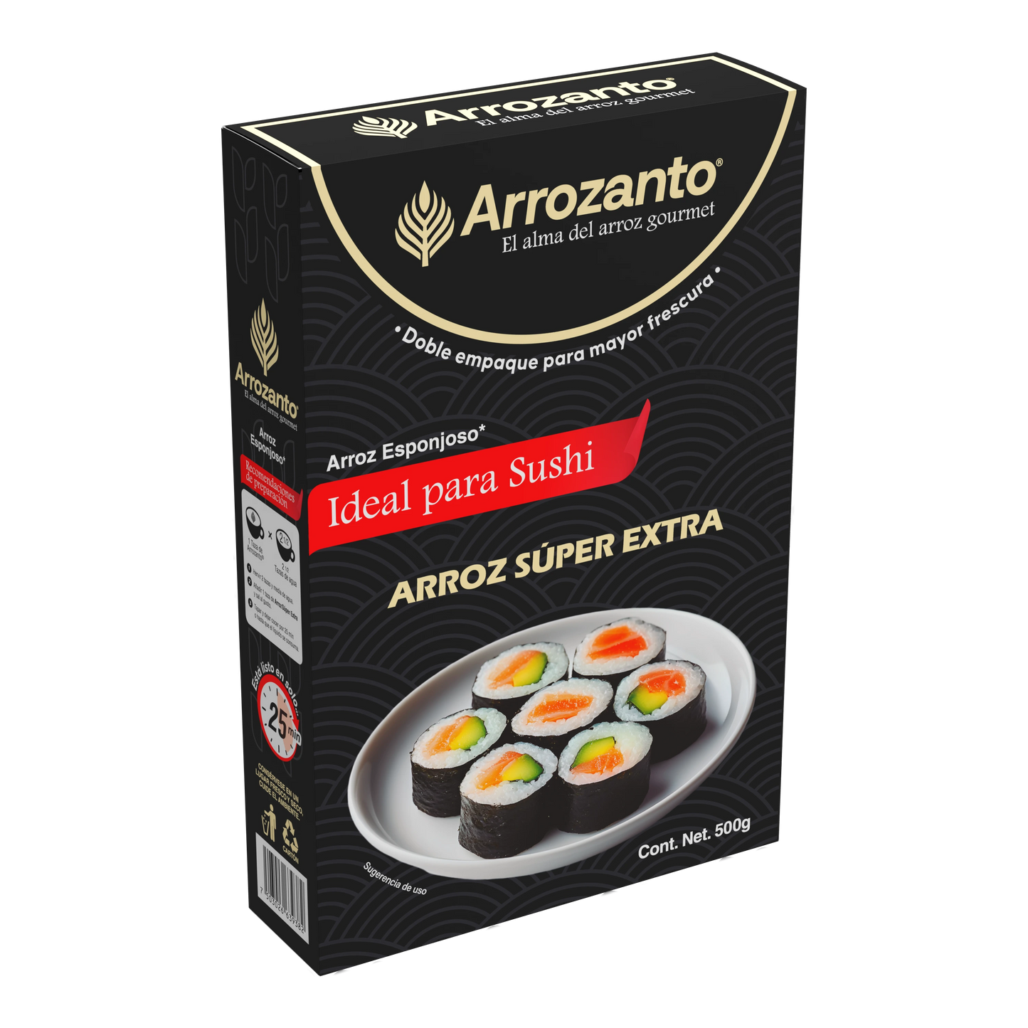 Arroz Súper Extra, Esponjoso, Ideal para Sushi, Arrozanto