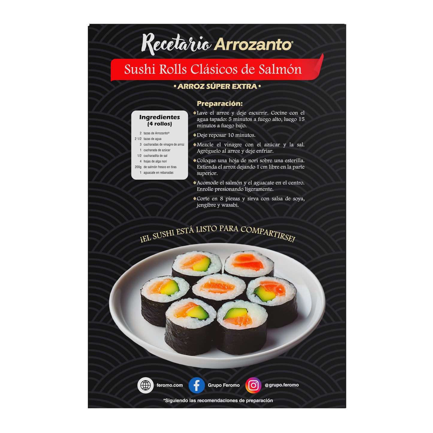 Arroz Súper Extra, Esponjoso, Ideal para Sushi, Arrozanto