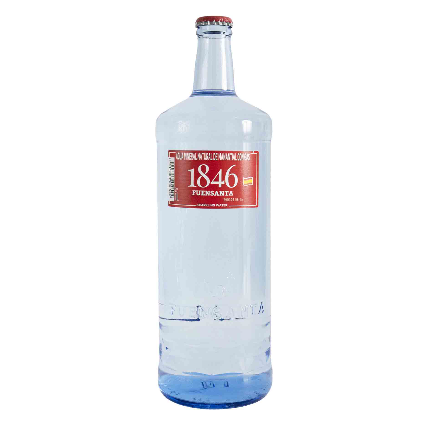 Agua Mineral Con Gas, Vidrio, 1L, 1846