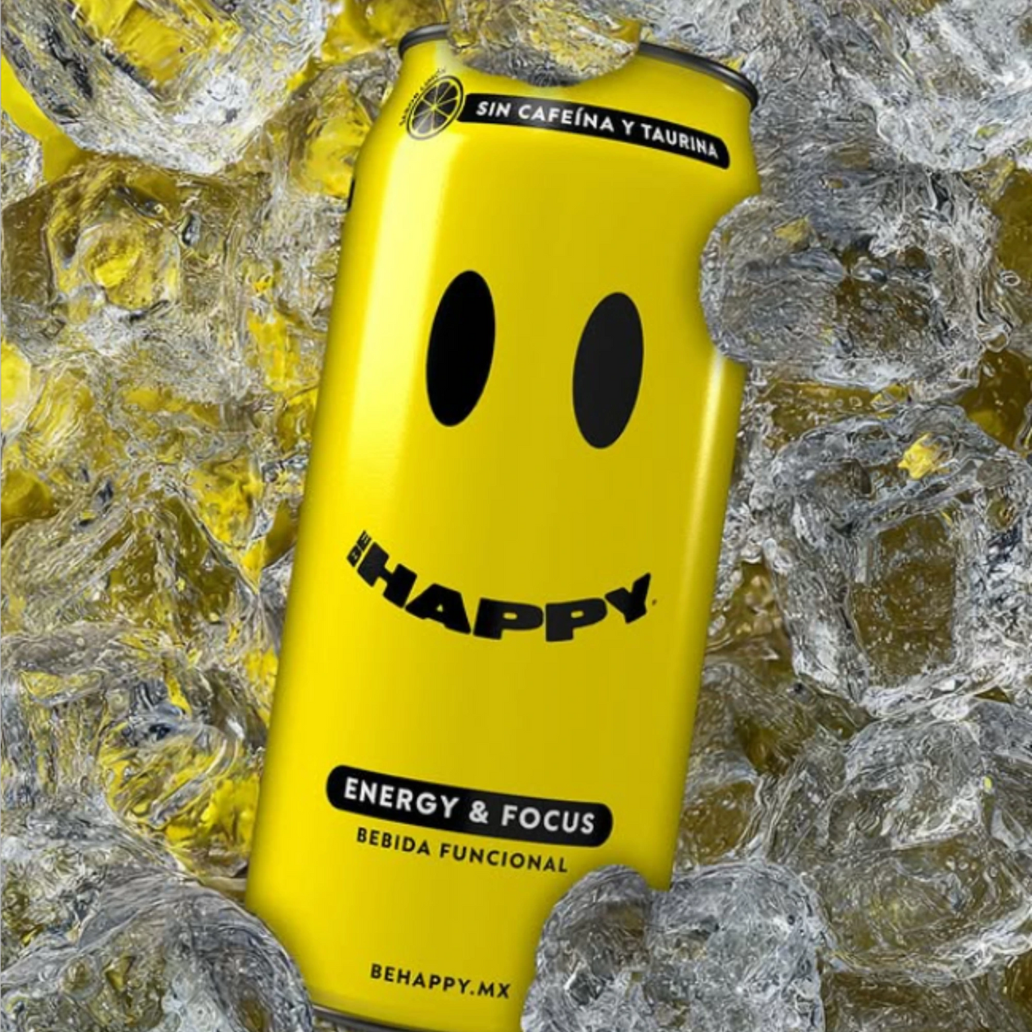 Be Happy Bebida Funcional Sabor Limón, 12 Piezas
