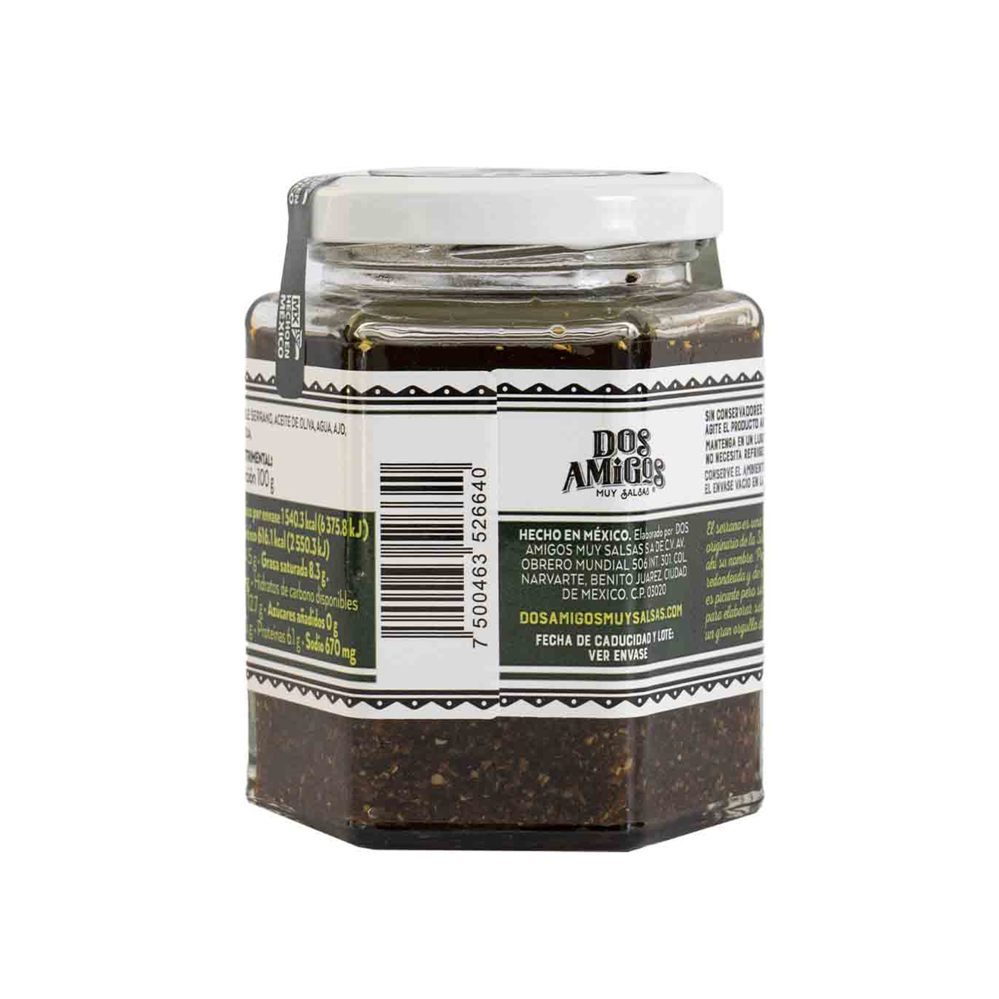 Salsa de Chile Serrano, 250g