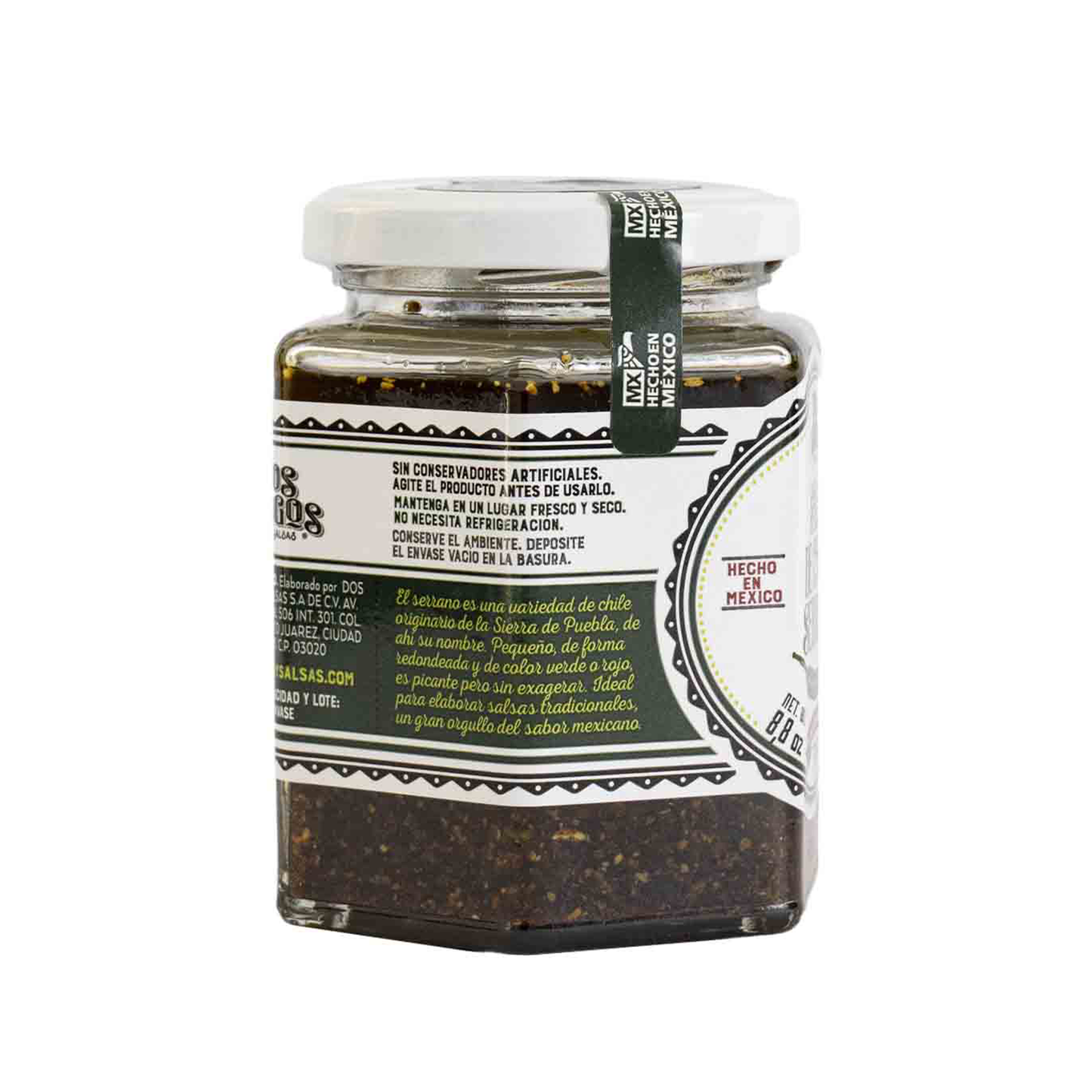 Salsa de Chile Serrano, 250g