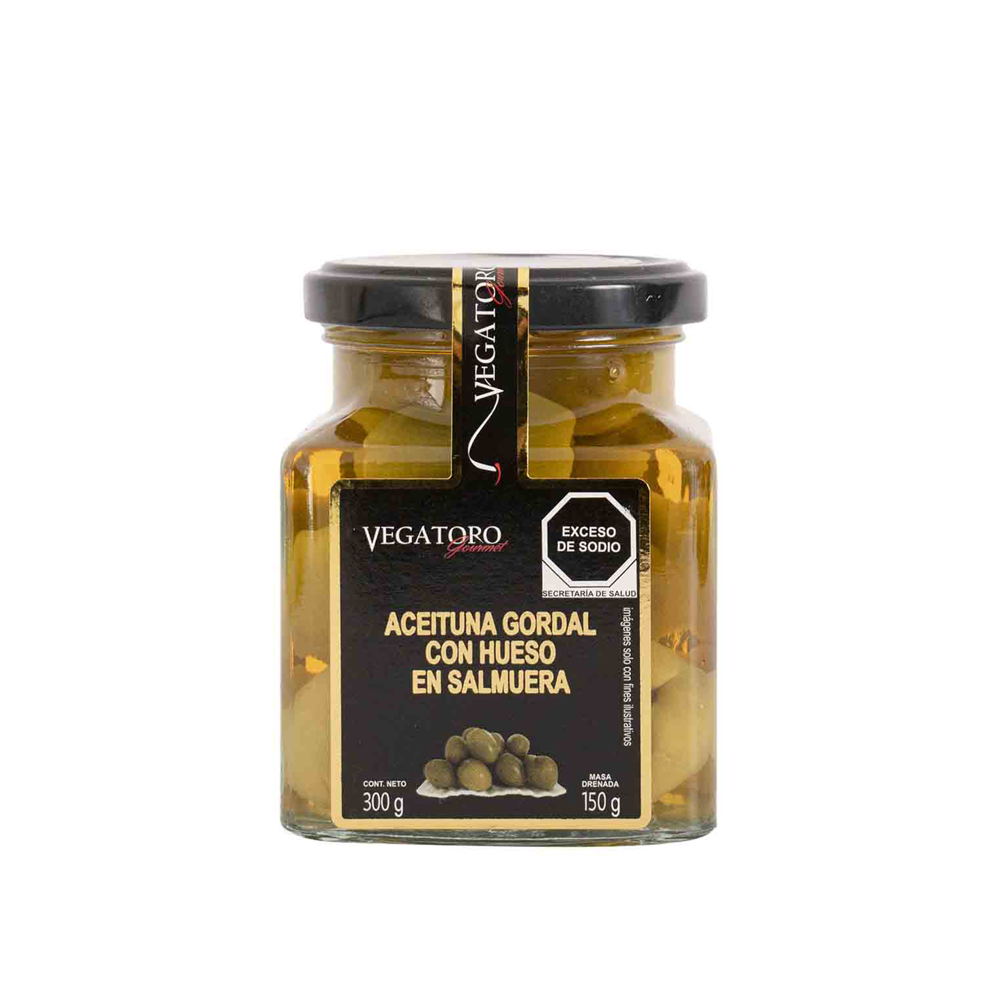 Aceituna Gordal Con Hueso, 300g