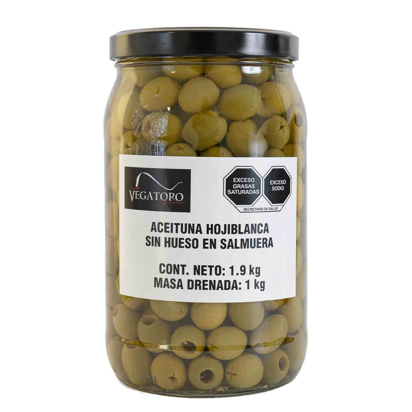 Aceituna Hojiblanca Sin Hueso, 1.9kg