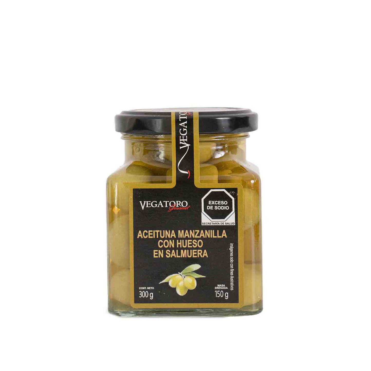 Aceituna Manzanilla Con Hueso, 300g