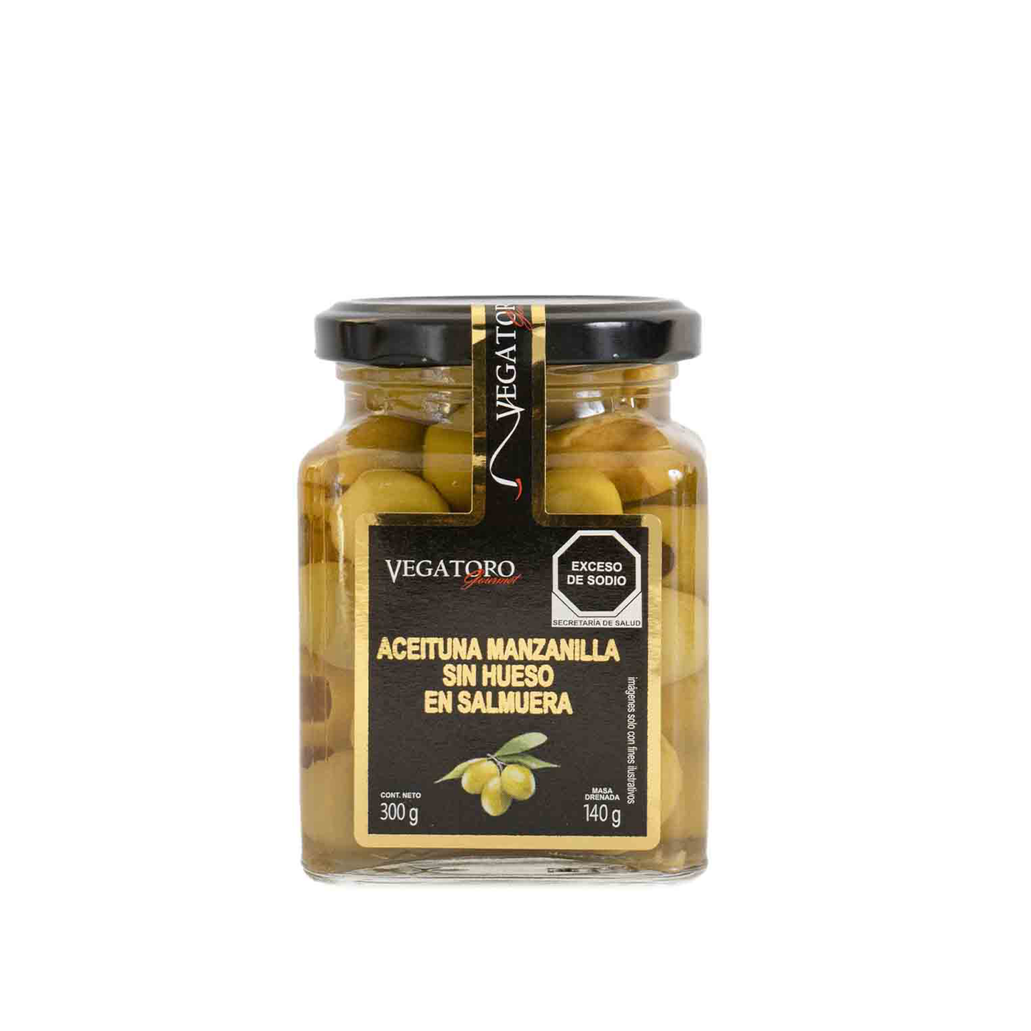 Aceituna Manzanilla Sin Hueso, 300g