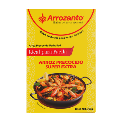 Arroz Precocido Súper Extra, Ideal para Paella, Arrozanto 750 gr