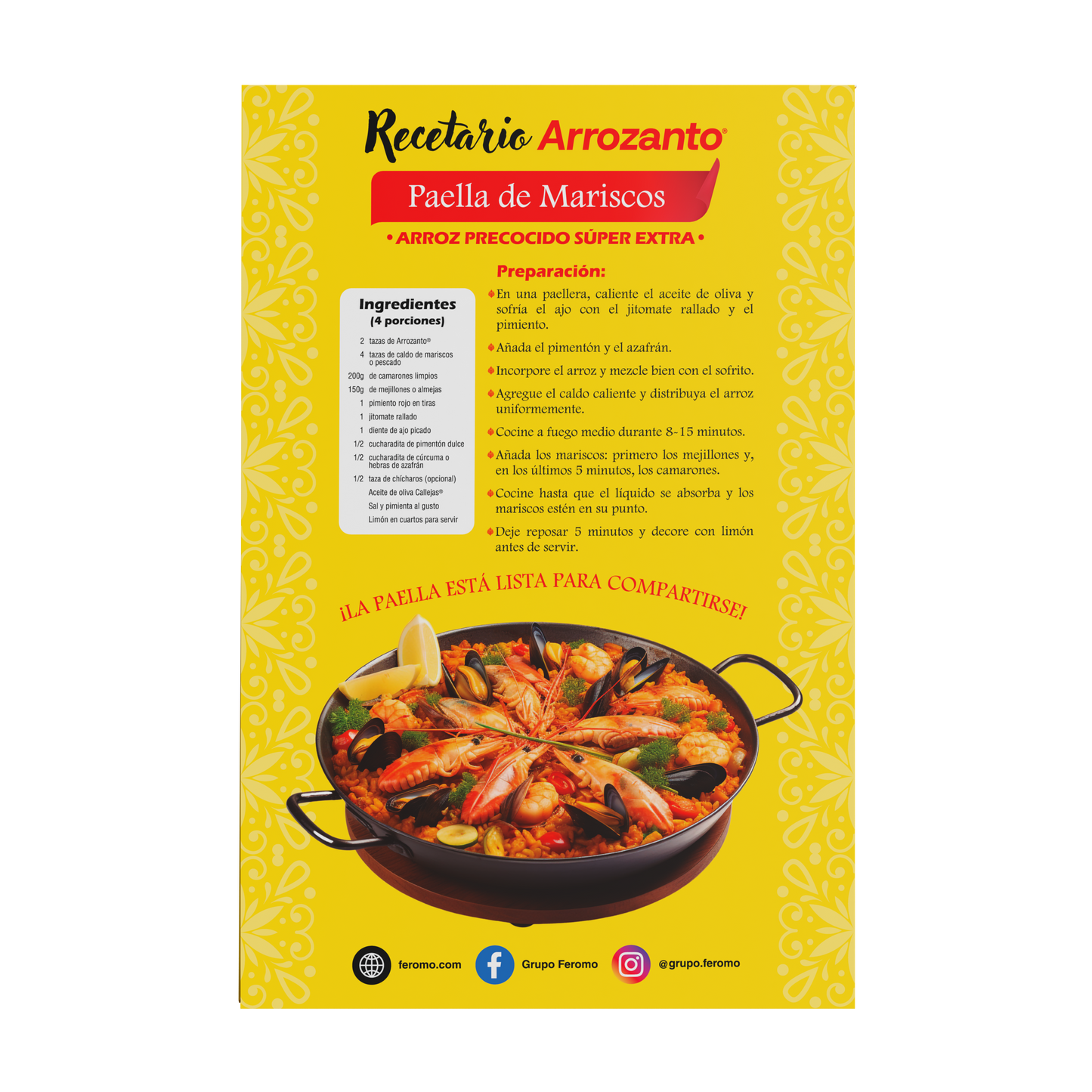 Arroz Precocido Súper Extra, Ideal para Paella, Arrozanto 750 gr