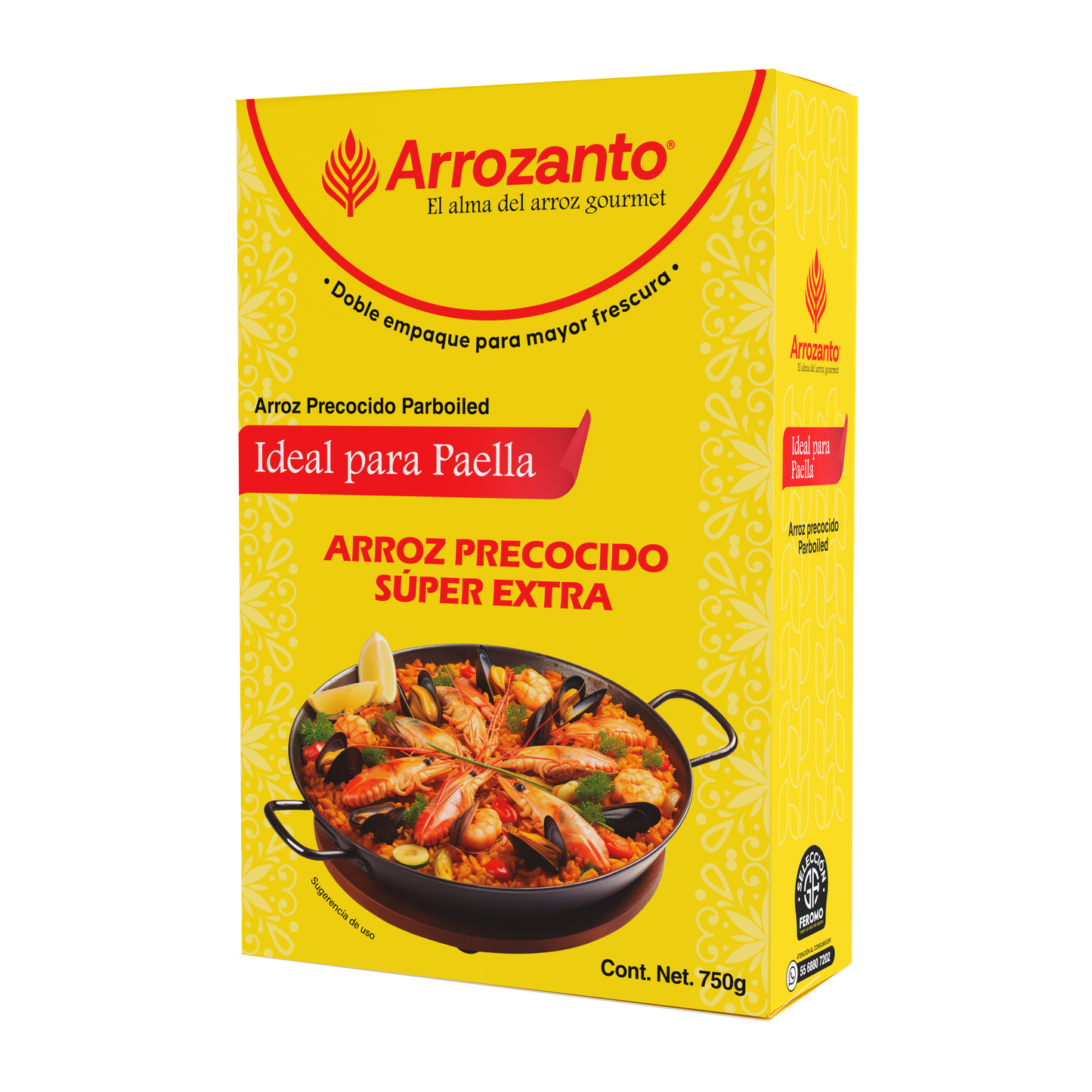 Arroz Precocido Súper Extra, Ideal para Paella, Arrozanto 750 gr