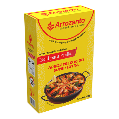 Arroz Precocido Súper Extra, Ideal para Paella, Arrozanto