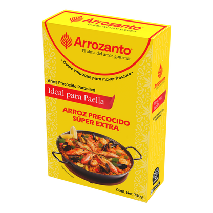 Arroz Precocido Súper Extra, Ideal para Paella, Arrozanto