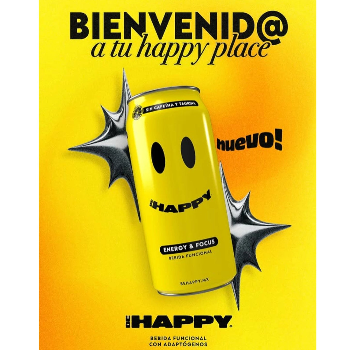 Be Happy Bebida Funcional Sabor Limón, 1 Pieza