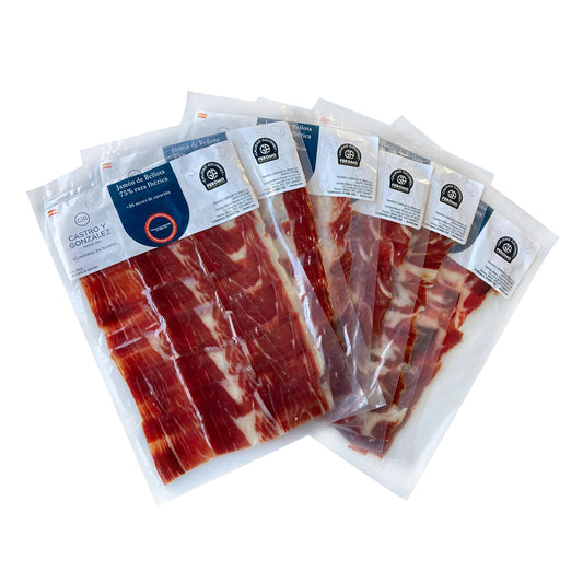 Jamón de Bellota 75% Ibérico, Paquete 70g, Castro & González